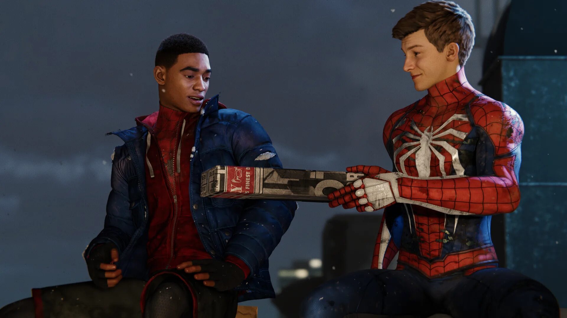 Когда выйдет человек паук майлз. Майлз моралес и питер паркер 2018. spider man miles morales питер паркер. spider-man miles morales ps5. человек-паук игра на ps4 питер паркер.