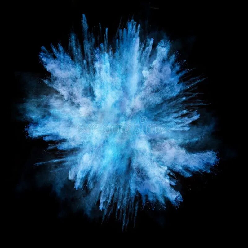 Голубая пыль. Blue dust. Синяя пыль. Синий дым на белом фоне. Пыль акварельная.