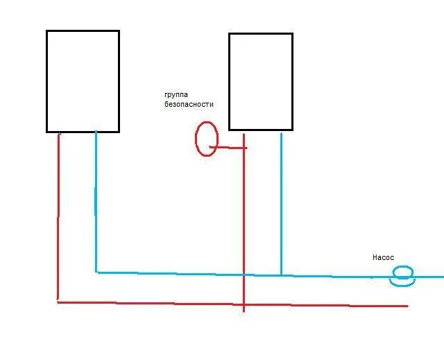 Подключаем два нагревателя. Схема подключения 2 водонагревателей. Схема параллельного подключения двух водонагревателей. Параллельное подключение водонагревателей схема. Схема подключения двух котлов отопления параллельно.