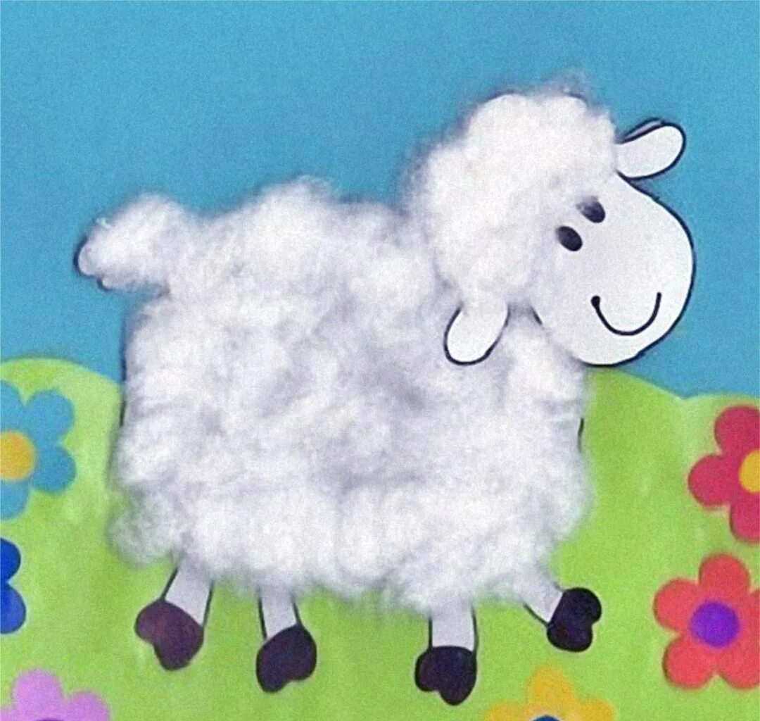 аппликация из ваты. поделки из ваты для детей. аппликация из ваты. аппликация из ваты. поделки из ваты.