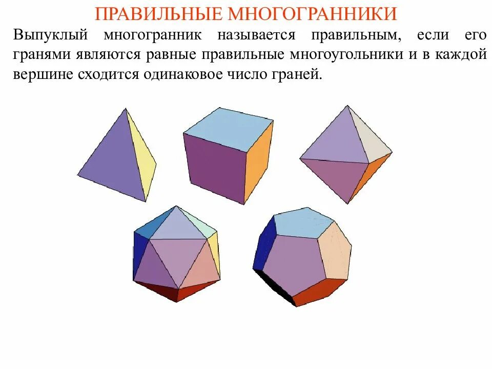 Выпуклой фигурой называется. 5 Правильных многогранников. Гексаэдр октаэдр. Правильные многоугольники выпуклые и невыпуклые. Правильный октаэдр это правильный многогранник.