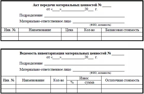 Передача материальной ответственности