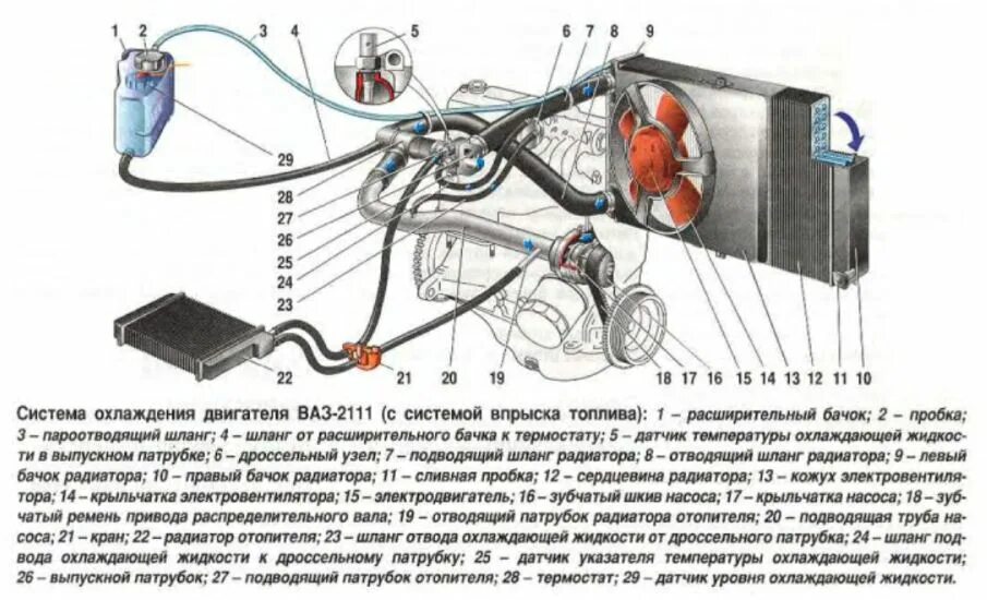 Почему греется калина. Схема системы охлаждения двигателя ВАЗ 2112. Система охлаждения двигателя ВАЗ 2110 инжектор 8. Система охлаждения ВАЗ 2112 16 клапанов 1.6 инжектор. Схема патрубков системы охлаждения 2112.