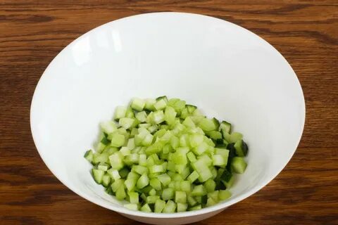 Огурцы кубиками