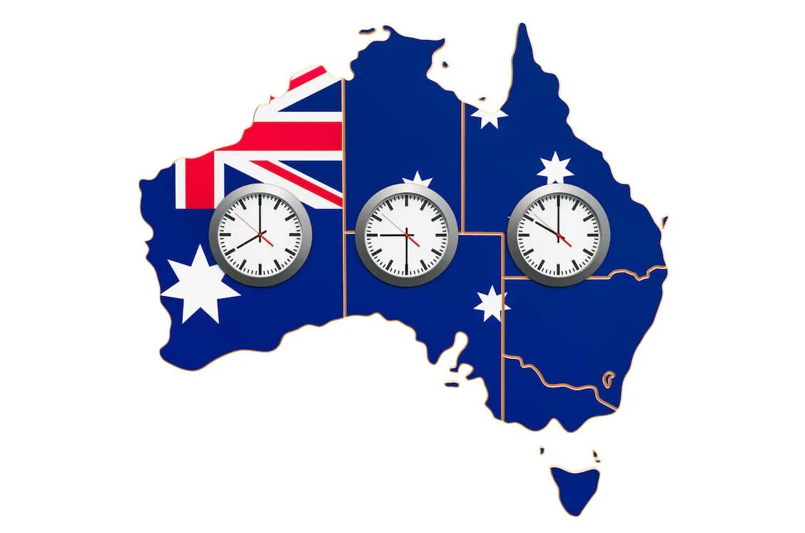 Часовые пояса Австралии. Сколько часовых поясов в Австралии. Australia time Zones.