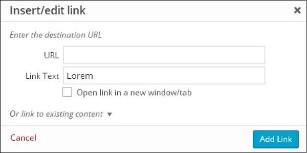 Link text. Enter url что это. add link. text link. create link text.