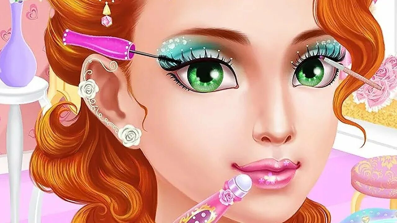 Игра для детей 3 4 лет макияж Princess makeup salon games Android gameplay @StylishGamerr girl cool games new
