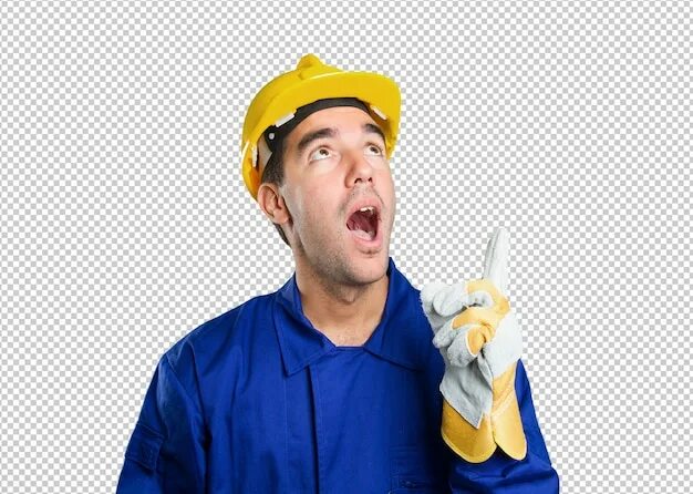 рабочий с ломом. рабочий удивить. недовольный строитель. удивленный строитель. удивленный строитель.