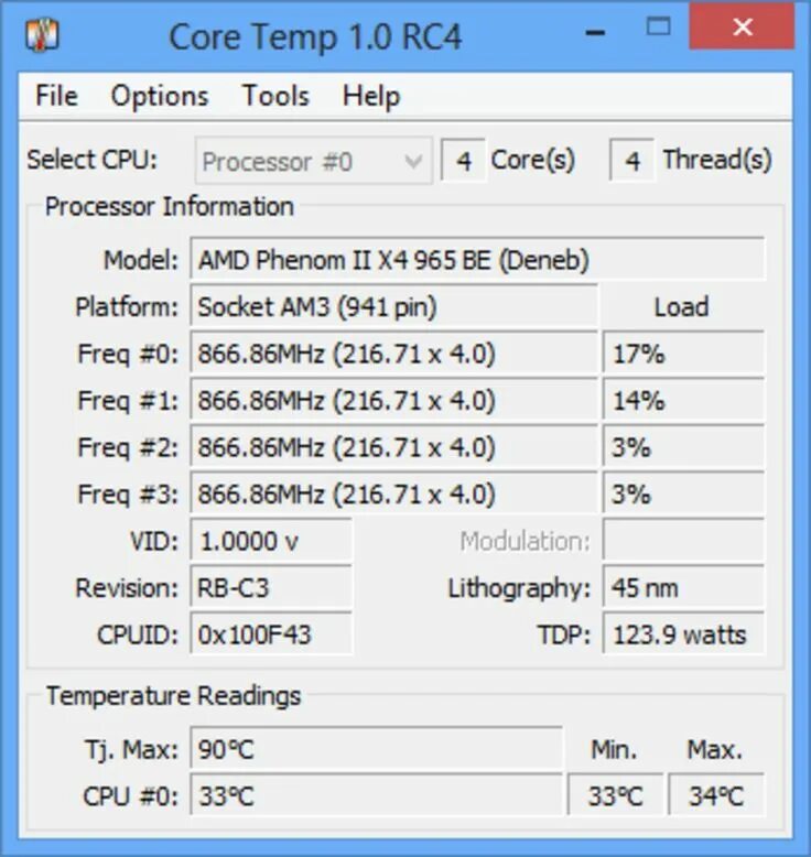 Program temp