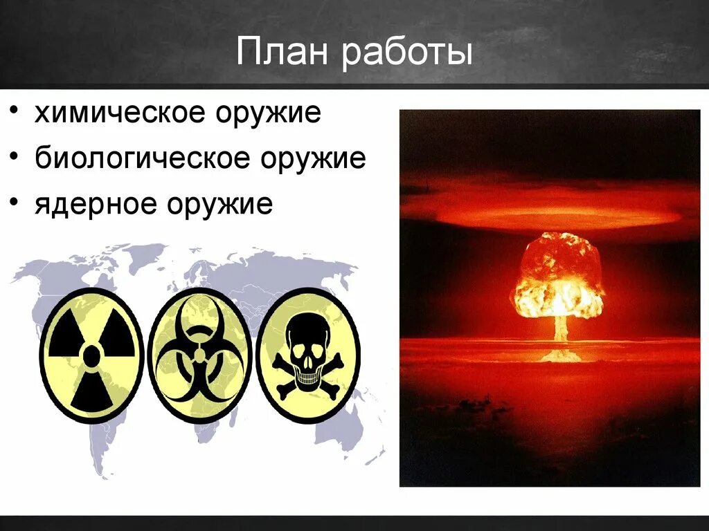 ОМП химическое оружие. Биологическое и химическое оружие массового поражения. Оружие массового поражения ядерное химическое биологическое. Ядерное химическое бактериологическое оружие.