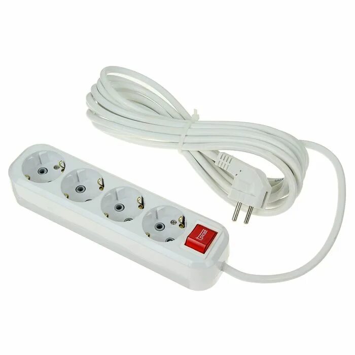 Удлинитель engy "эконом" 5м. 32. С_з+2_роз. Шт-гн. Удлинитель 5м 16а.