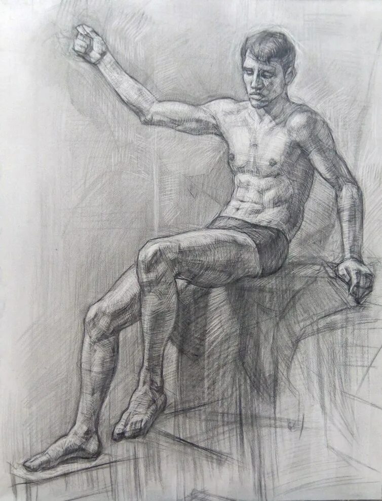 Эскизы натура. Наброски людей карандашом. Сидящая фигура. Фигура человека карандашом. Рисунок с натуры.