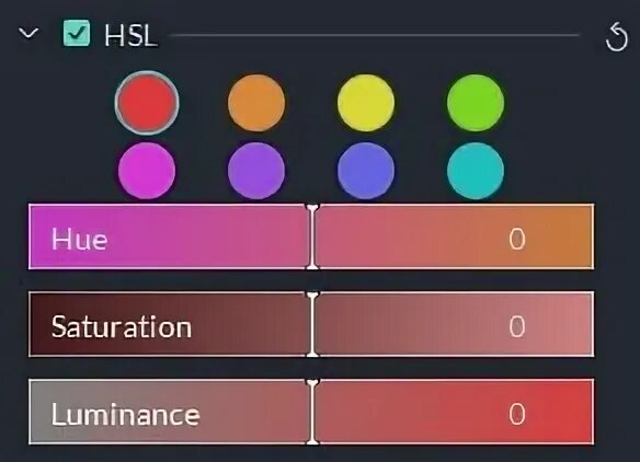 Color tune. HSL настройки цвета. Advanced Colours.