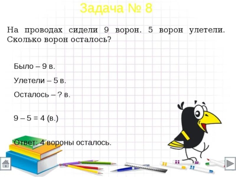 Задача любая и ответ. Задачи для 1 класса по математике с ответами. задачи 1 класс математика школа россии. задачи для 1 класса с ответами. математика 1 класс решение задач.
