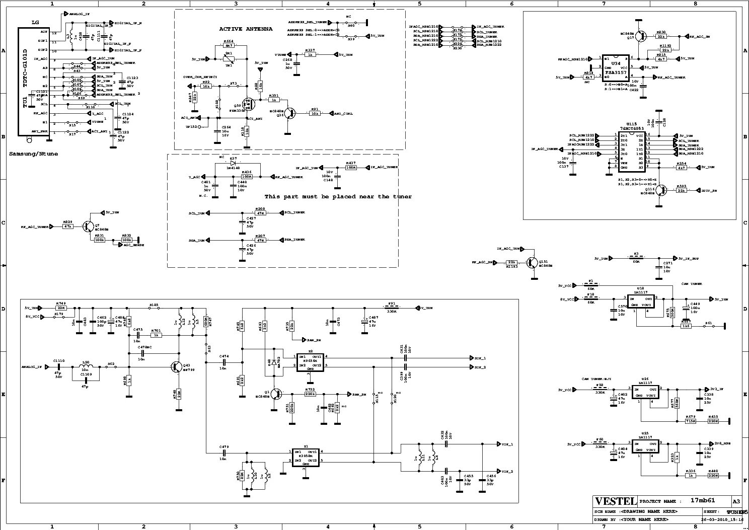 Схема платы телевизора vestel 17mb21 1 VESTEL 11AK36 A15 CHASSIS Service Manual download, schematics, EEPROM, Repair In