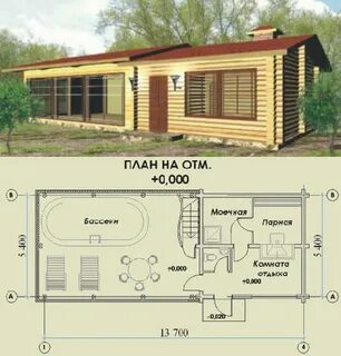 Проект бани отдых