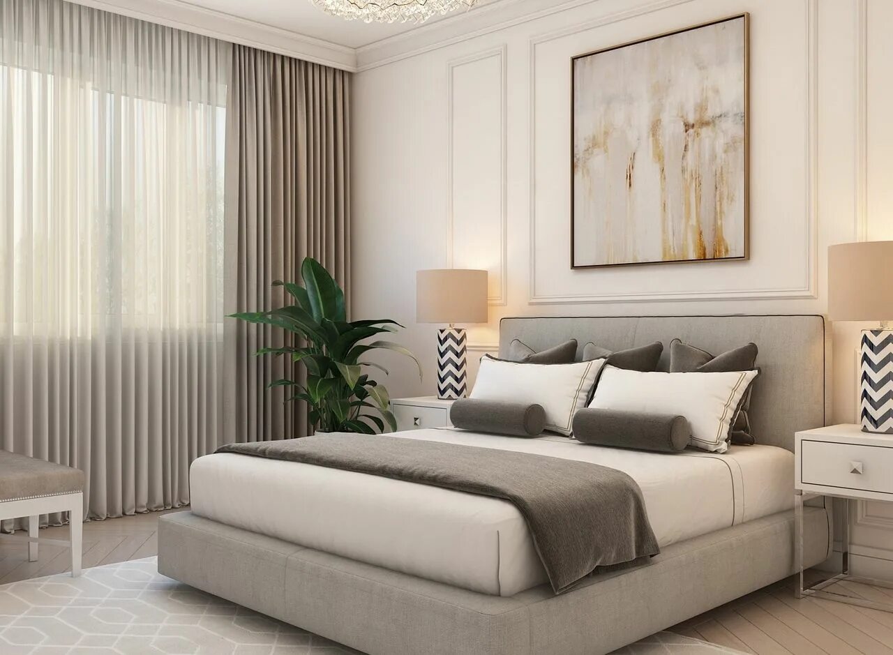 Дизайн спальни 15 кв м Modern Bedroom Design in Moscow