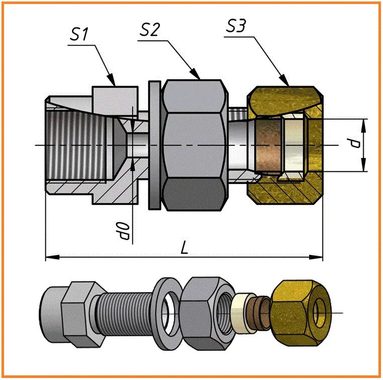 Болтовое соединение инженерная графика. Соединение 5 8 на 1 2. Быстросъемное соединение type 021 nw5. Штуцер g1 чертеж. Муфта американка 25х32 наружная резьба.