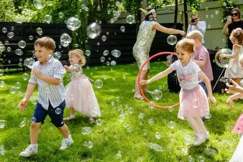 Конкурсы с мыльными пузырями