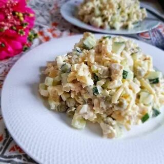 Курица с сыром и огурцом