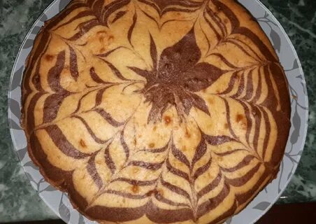 Рецепт зебры на кефире пышный в духовке