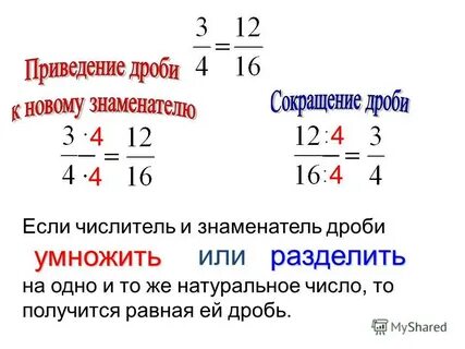 Как привести число к знаменателю