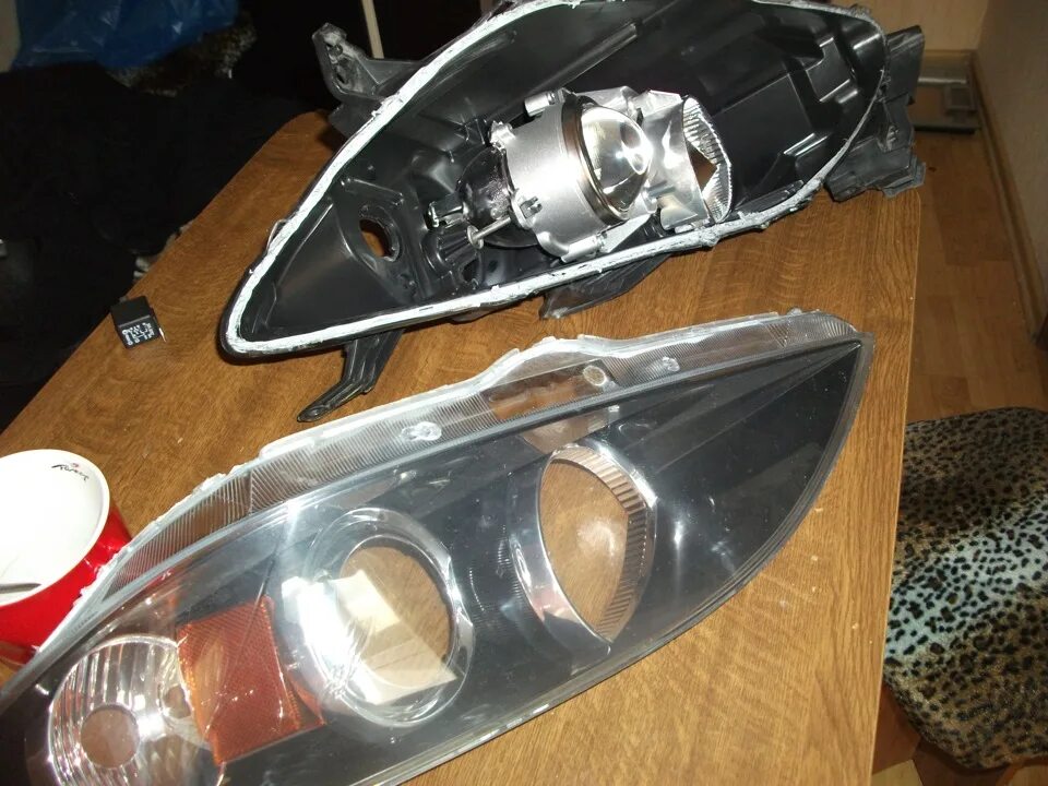 1. Ксеноновые фары mazda 3. Правильный ксенон. - Mazda 3 (1G) BK, 2 л, 2007 года