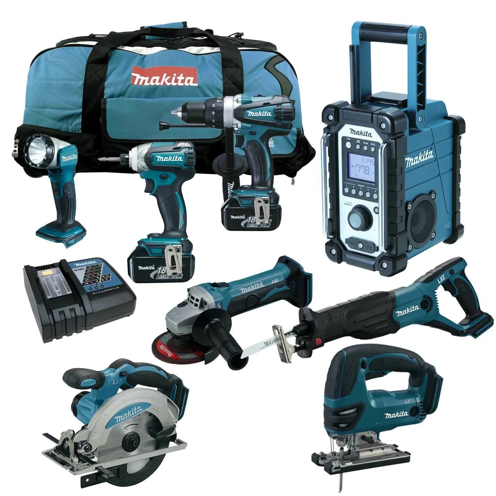 Makita lxt1500. Makita lxt1500 набор. Makita lxt1500 18-Volt LXT Lithium-ion Cordless 15-piece Combo Kit. Набор аккумуляторного инструмента Makita 3в1.