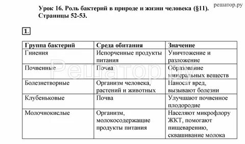 Класс человека в биологии таблица ImmunoCap.ru