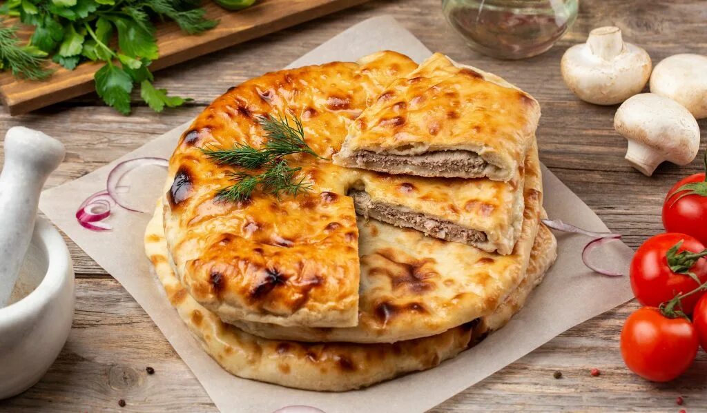 Заказать осетинский пирог с мясом и сыром в Москве Вкусно пироги