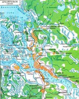 Архангельск қаласындағы жезөкшелер орындарының картасы