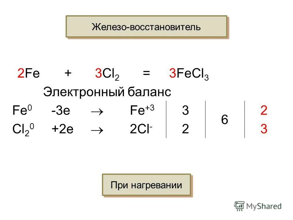 3 fe cl2 fecl3. 3 fe cl2 fecl3