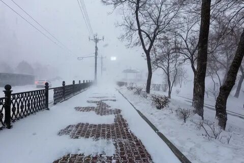 Холодная зима в хабаровске