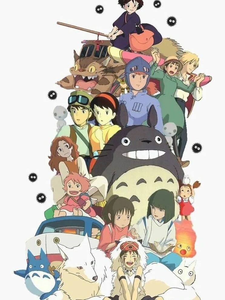Студия гибли список. Studio Ghibli персонажи.