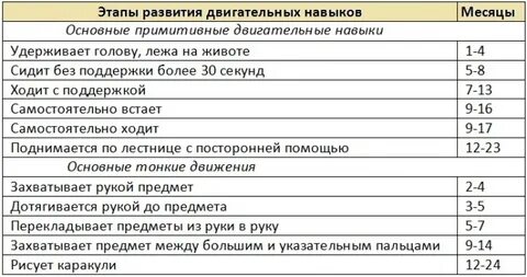 Умения в 5 месяцев