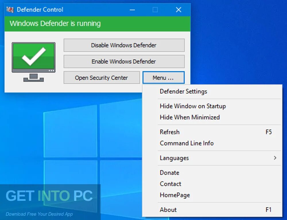 Защитник Windows. Виндовс Дефендер. Windows Defender Control. Defender Control Windows 10. Control exe