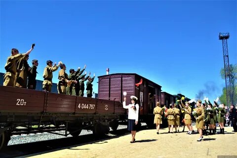 Поезд победы фото