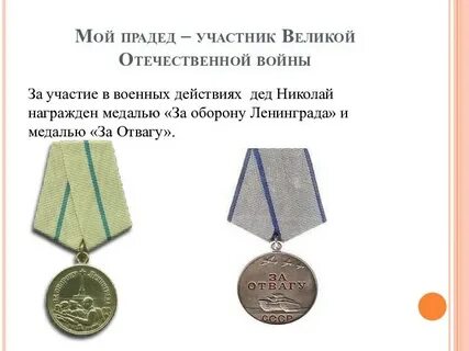 Мой прадед участник