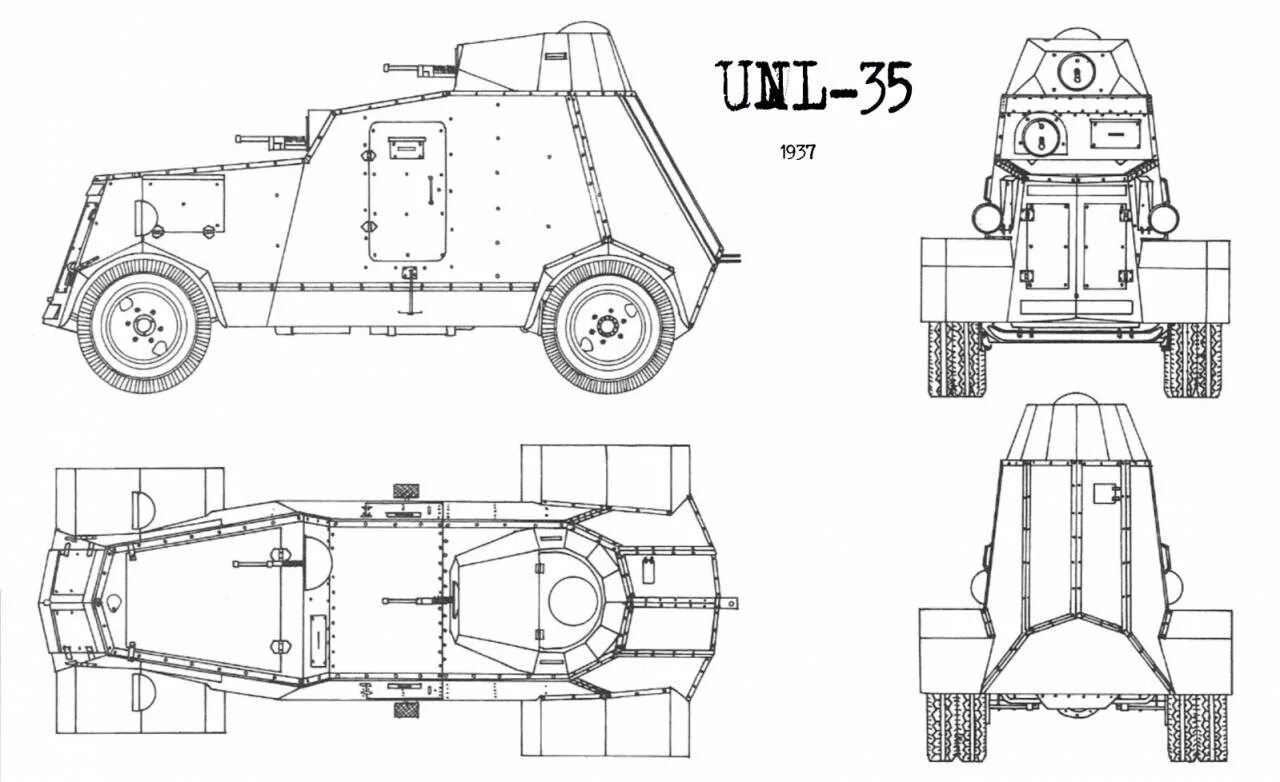 18 ба. Броневик ФАИ-М чертеж. Испанский бронеавтомобиль UNL-35. ФАИ-М чертежи. Бронеавтомобиль Бильбао.