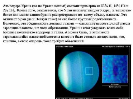 Уран высота