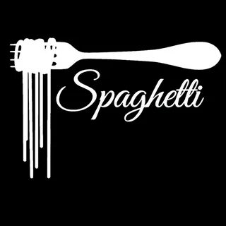 Виниловая наклейка на стену французская спагетти вилка итальянская паста дл...