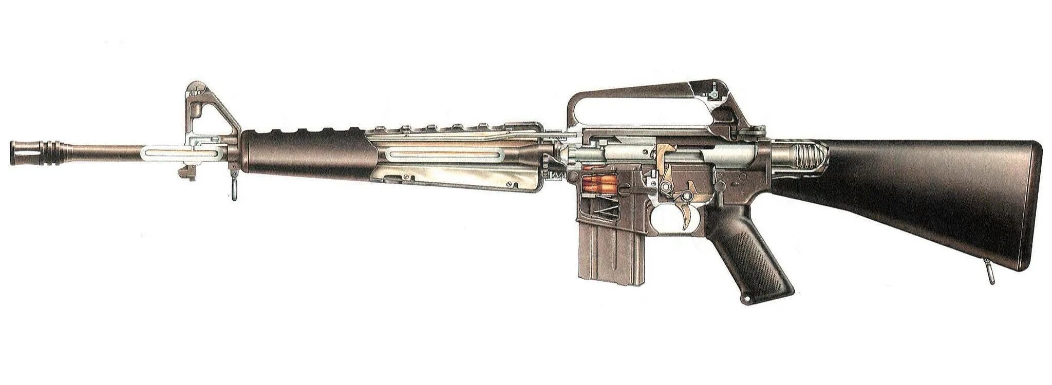 Из чего состоит м3. М-16 автомат Калибр. Устройство винтовки ar 15. M16 винтовка схема. Штурмовая винтовка м16 чертежи.
