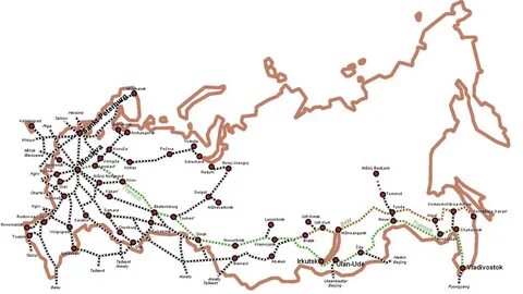 Карта жд россии