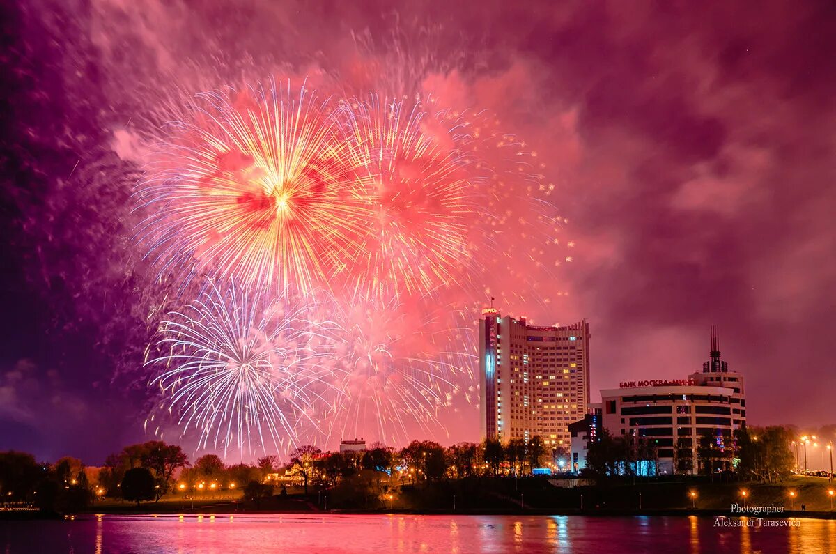 минск салют 9 мая. салют цветов. салюты рб. минск фейерверк 9 мая. салюты рб.