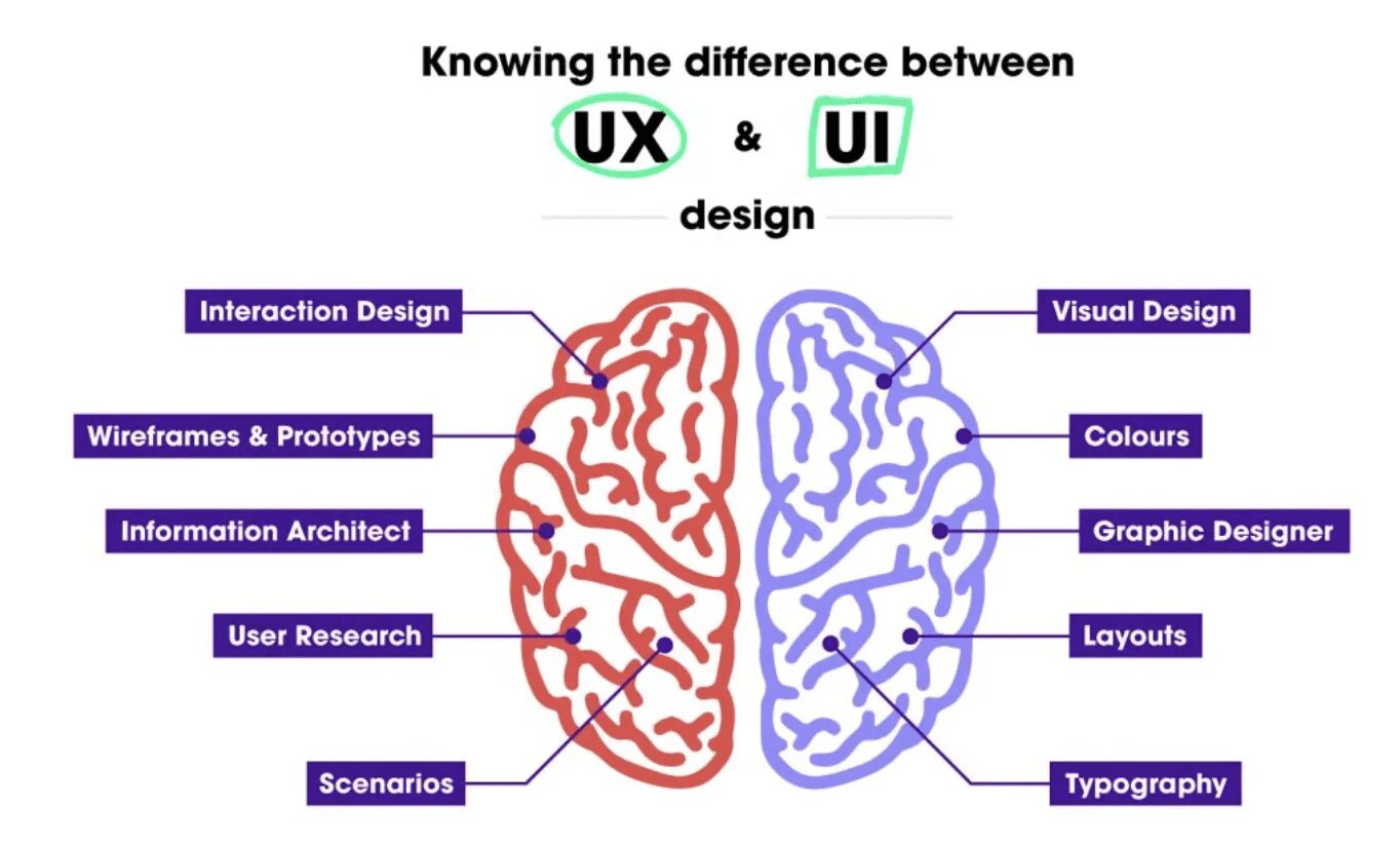 Knowing and understanding. What is the difference between ux and ui. ui meaning. the main differences between visual.