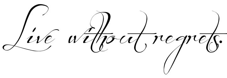 Live without regrets перевод