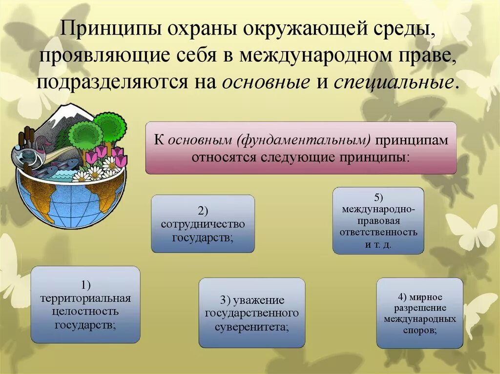 Принципы защиты окружающей среды. Принципы охраны окружающей среды. Основные принципы охраны окружающей среды. Международно-правовая охрана окружающей среды.