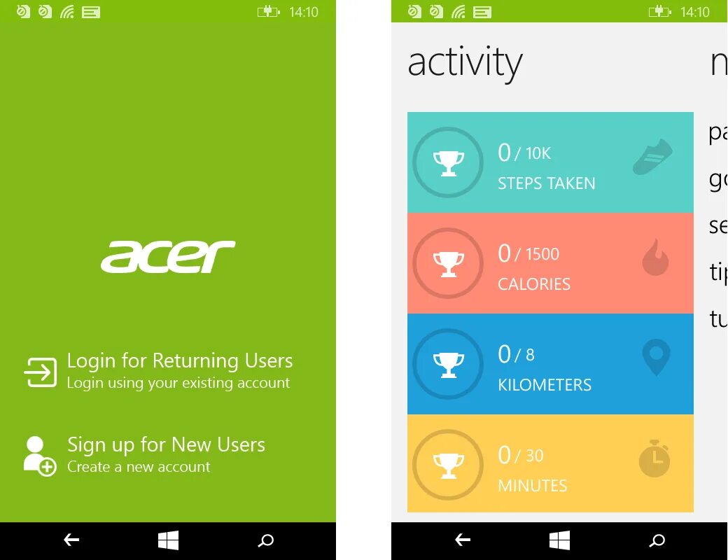 Return user create