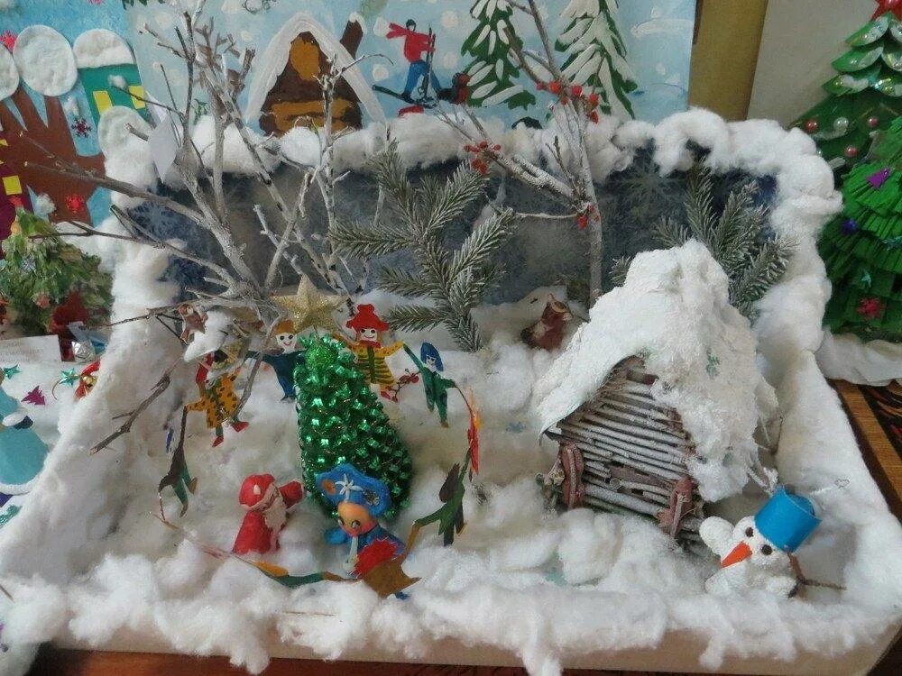 Зимняя сказка в садик. Зимние поделки. Конкурс новогодних поделок в детском саду. Зимние поделки. Конкурс поделок зимняя сказка в детском саду.