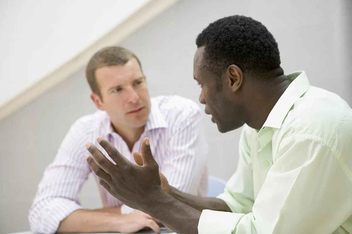 Someone to talk to. Serious conversation. talking to somebody. talk to someone. assertive body language.